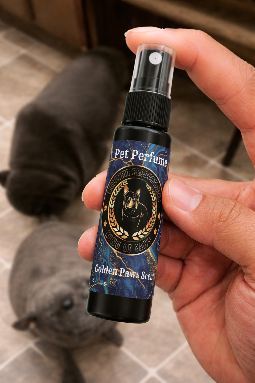 BullyFIT x King Of Paws Golden Paws Scent Pet Cologne 1 oz | Deodorizer | Dog Grooming | Dog Shampoo Alternative| Custom| Holistic