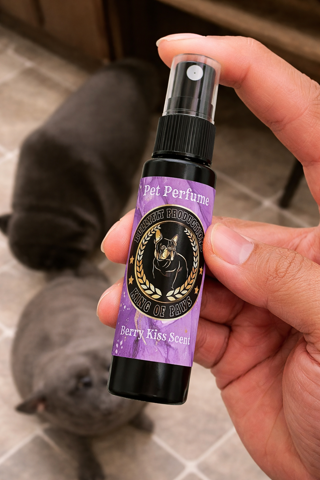 BullyFIT x King Of Paws Berry Kiss Scent Pet Perfume 1 oz | Deodorizer | Dog Grooming | Dog Shampoo Alternative| Custom| Wholistic