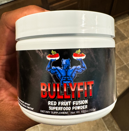 BullyFIT Red Fruit Fusion (SuperFoods Powder) – Multivitamin Blend for Optimal Health (120g)