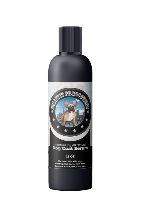 BullyFIT All Natural Skin & Coat Dog Serum 12oz - Pet Grooming | Sensitive Skin Relief | Shedding | Skin Issues| Vegan Friendly | Pet Lotion| Pet Leave in conditioner| Vet Approved|Handcrafted| Cruelty Free|Eco Friendly