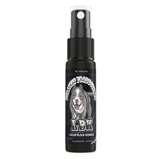 BullyFIT x Logan Block Kennel Kashmere Scent Pet Perfume 1oz - Deodorizer| Cruelty Free| Vegan Friendly| Vet Approved| Organic| Eco Friendly | Dog Perfume