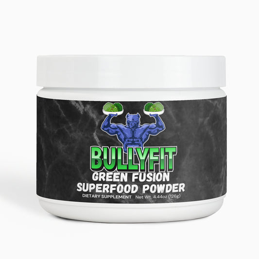 BullyFIT Green Fusion Superfood Powder – Cleansing Powder| Nutrient-Dense Powder for Optimal Health (120g)