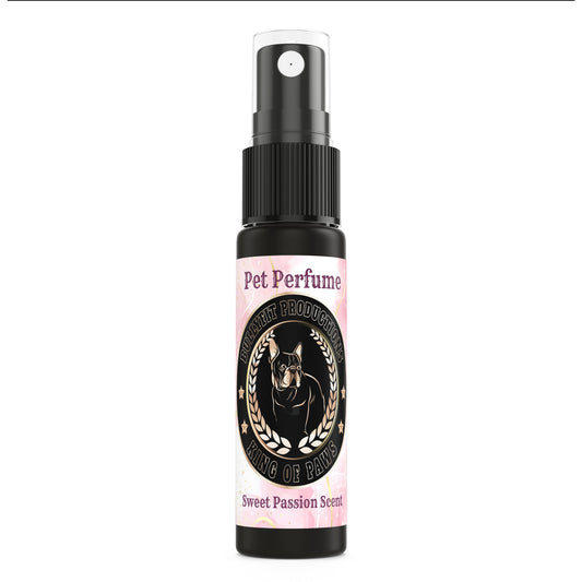 BullyFIT x King Of Paws Sweet Passion Pet Perfume 1oz | Organic Dog Perfume | Best Dog Shampoo & Grooming Supplies | Deodorizer |Cruelty Free|