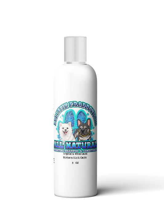 BullyFIT All Natural Brightening Pet Shampoo & Conditioner – Mountain Fresh Scent 8oz | Organic Pet Shampoo for Sensitive Skin | Best Dog Grooming Supplies