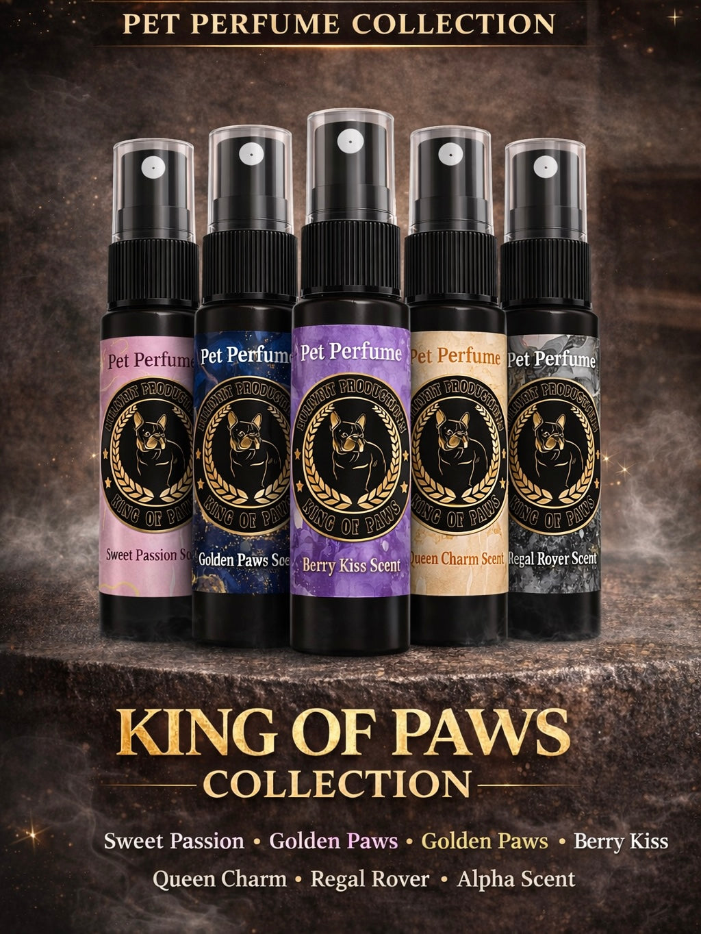 BullyFIT x King Of Paws Fragrance Pet Pack | Deodorizer | Dog Grooming | Dog Shampoo Alternative| Custom|Holistic