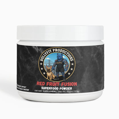 BullyFIT Red Fruit Fusion (SuperFoods Powder) – Multivitamin Blend for Optimal Health (120g) | 3rd party tested